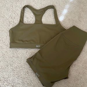 Set active luxform sports bra and biker shorts set